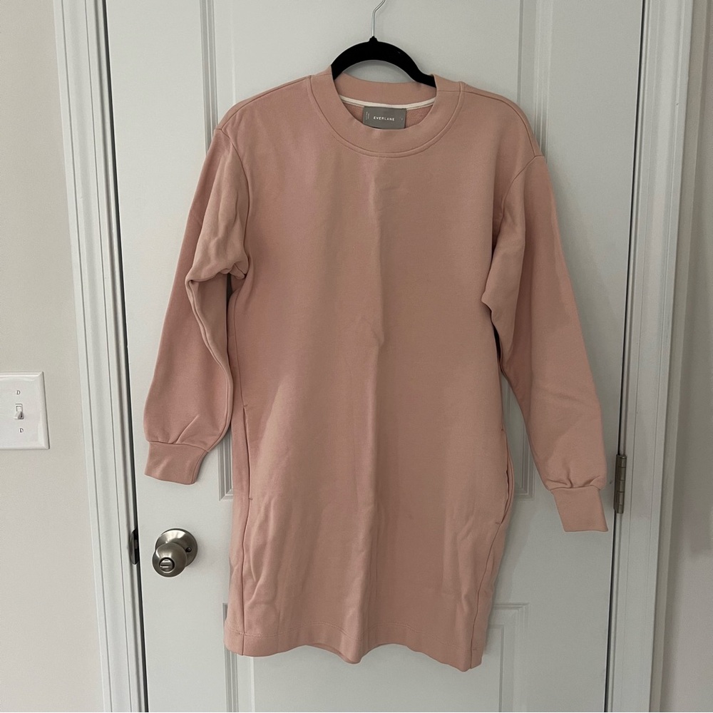 Everlane Classic French Terry Crew Neck Dress